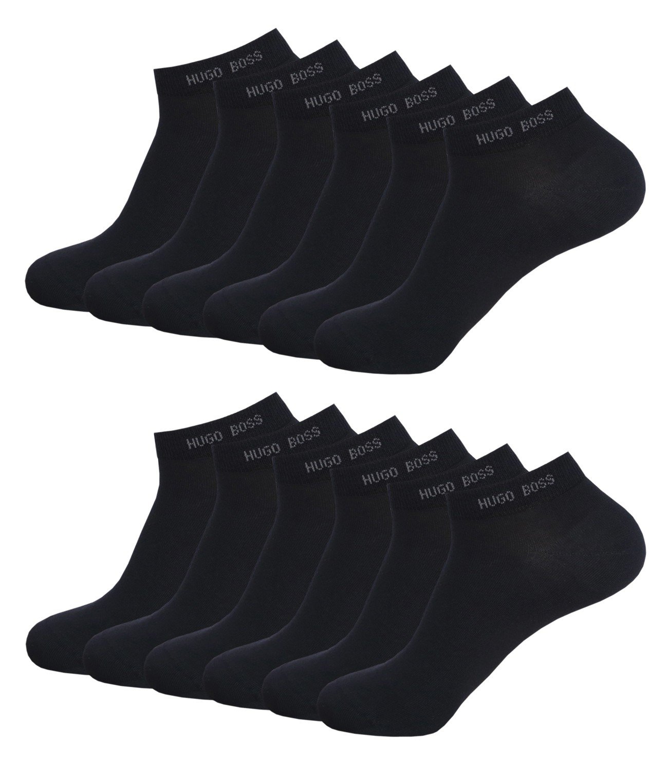 HUGO BOSS Herren Sneaker Socken Füßlinge Business Socks 50388443 12 Paar