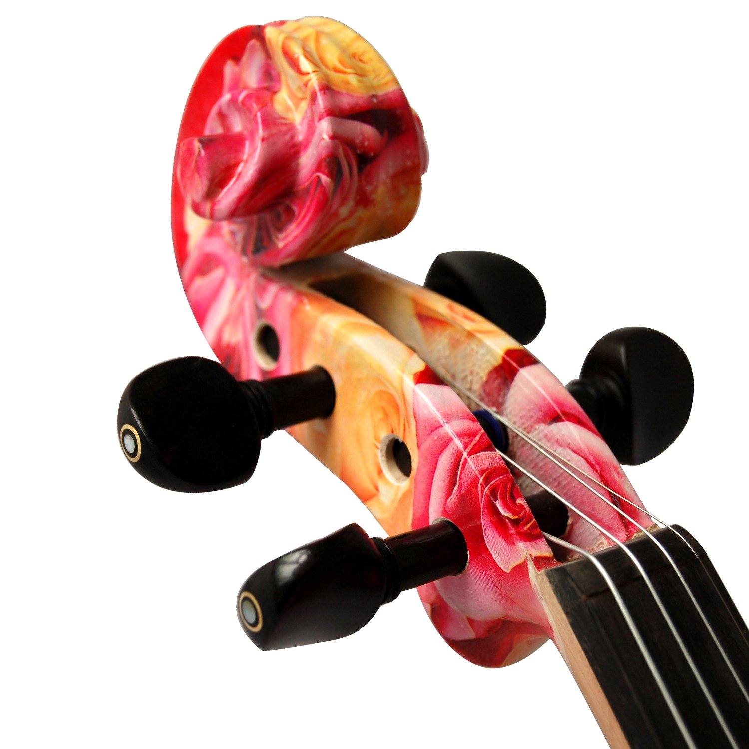 Aliyes - Violino elettrico professionale a mano da donna, silenzioso, 4/4, in legno massello, professionale, per principianti, per violino da viaggio, per spalla, 1003