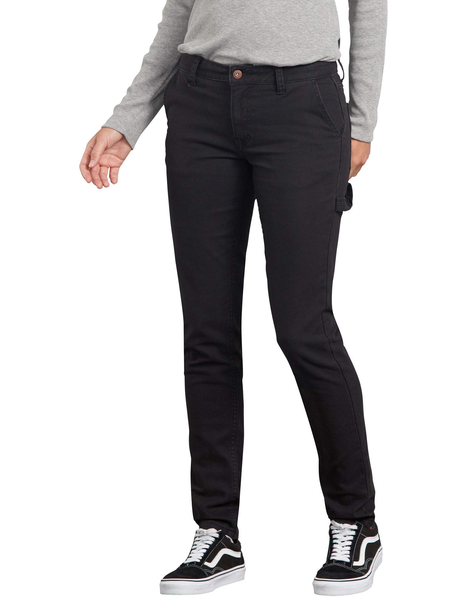 Dickies Women's Slim Straight Stretch Duck Carpenter Pant