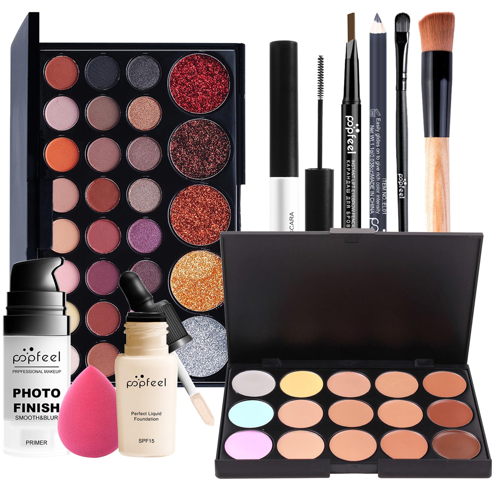 Professional Makeup Sets, Vanity Case, Make-Up Set, Women's Make-Up Set, Makeup Palettes, Cosmetics, Eyeshadow, Lip Gloss, Birthday, Christmas Gift Set