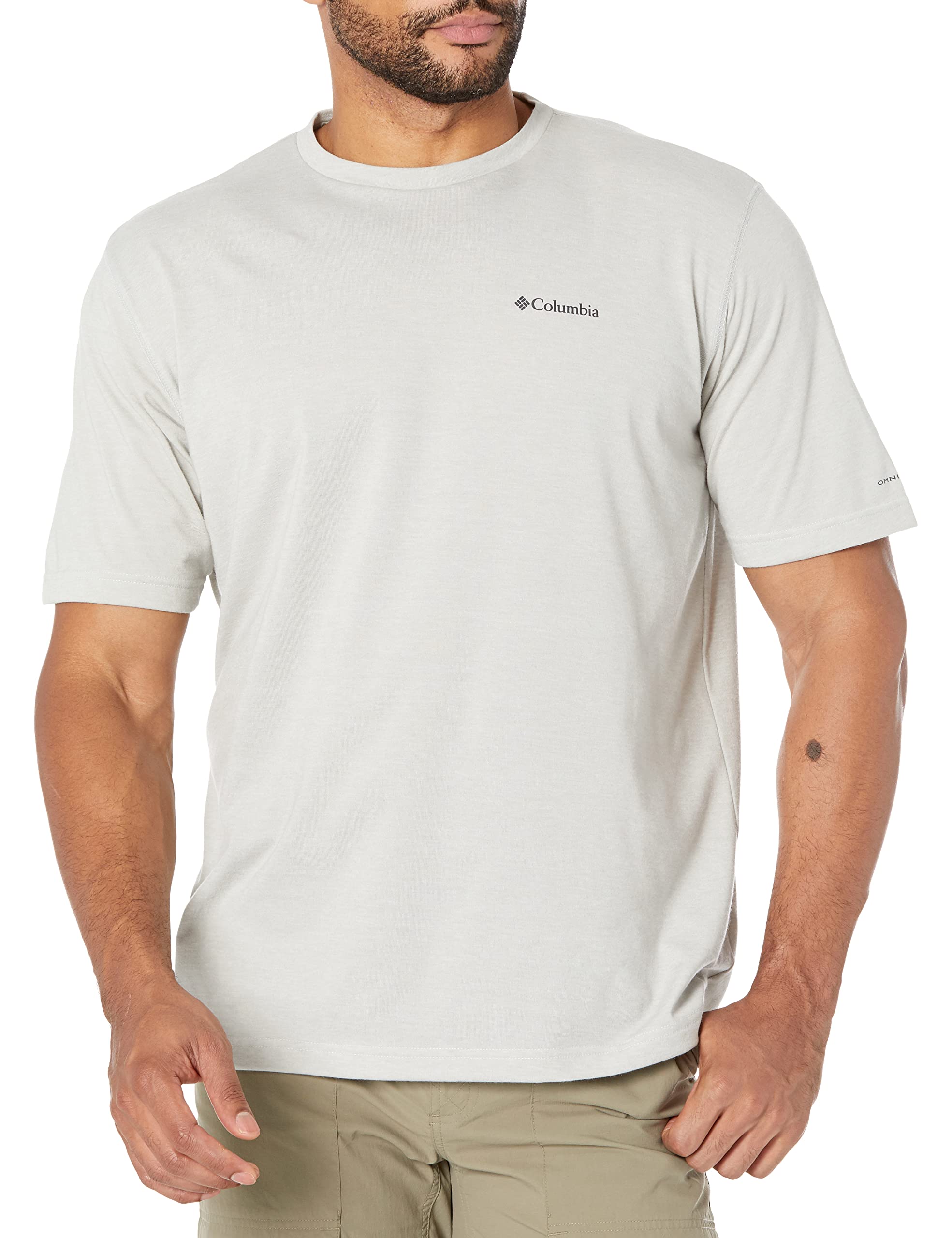 Men's Thistletown Park Crew Hiking Shirt, City Grey Heather