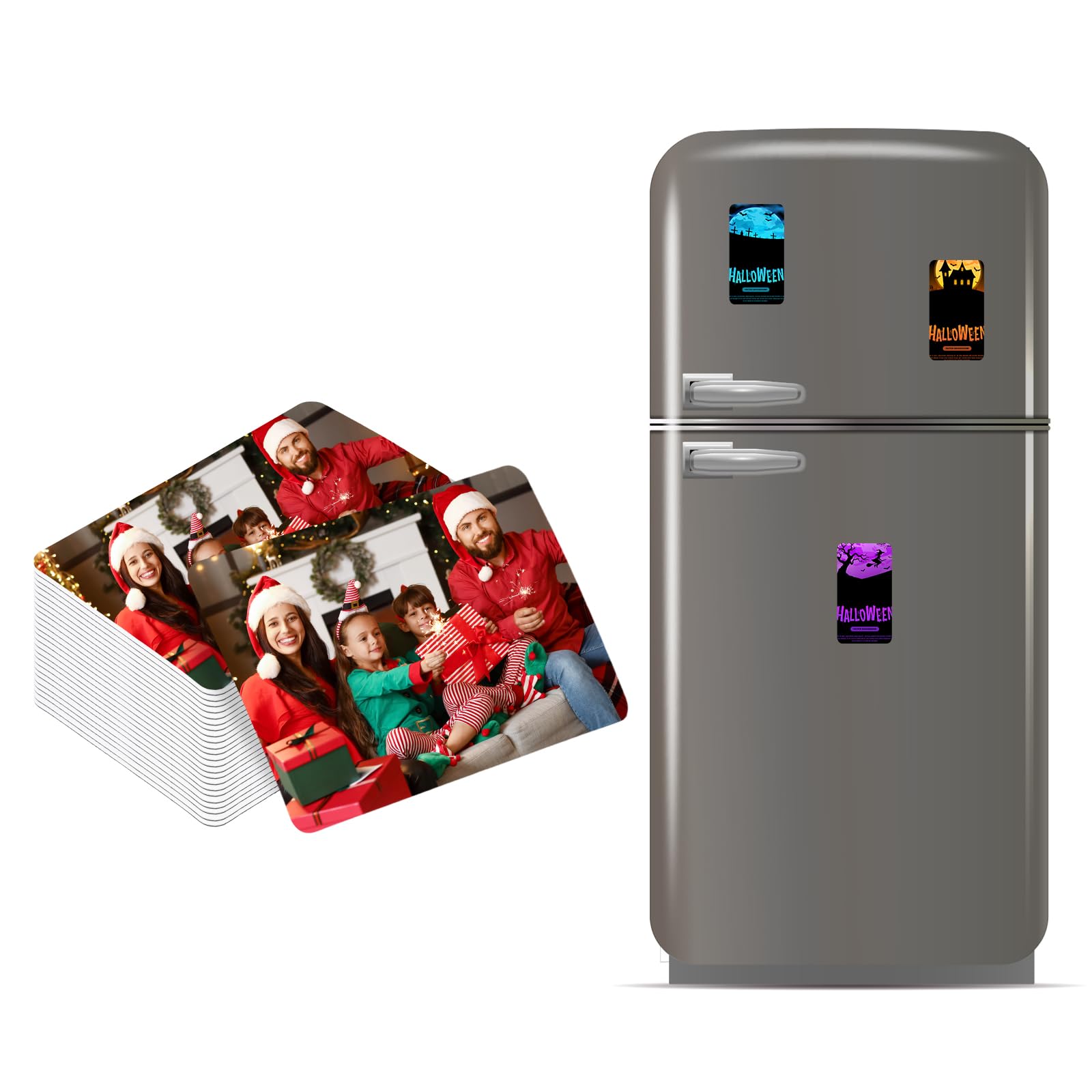 PATIKIL 2.95 x 4.13" Sublimation Magnet Blanks, 25pcs Sublimation Blanks Products Personalized Refrigerator Magnets for Kitchen Fridge Home Decor, Rectangular