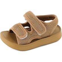 MK MATT KEELY Unisex Kids Summer Slide Sandals Baby Comfort Anti-Slip Open Toe Adjustable Walking Beach Shower Shoes for Boys Girls