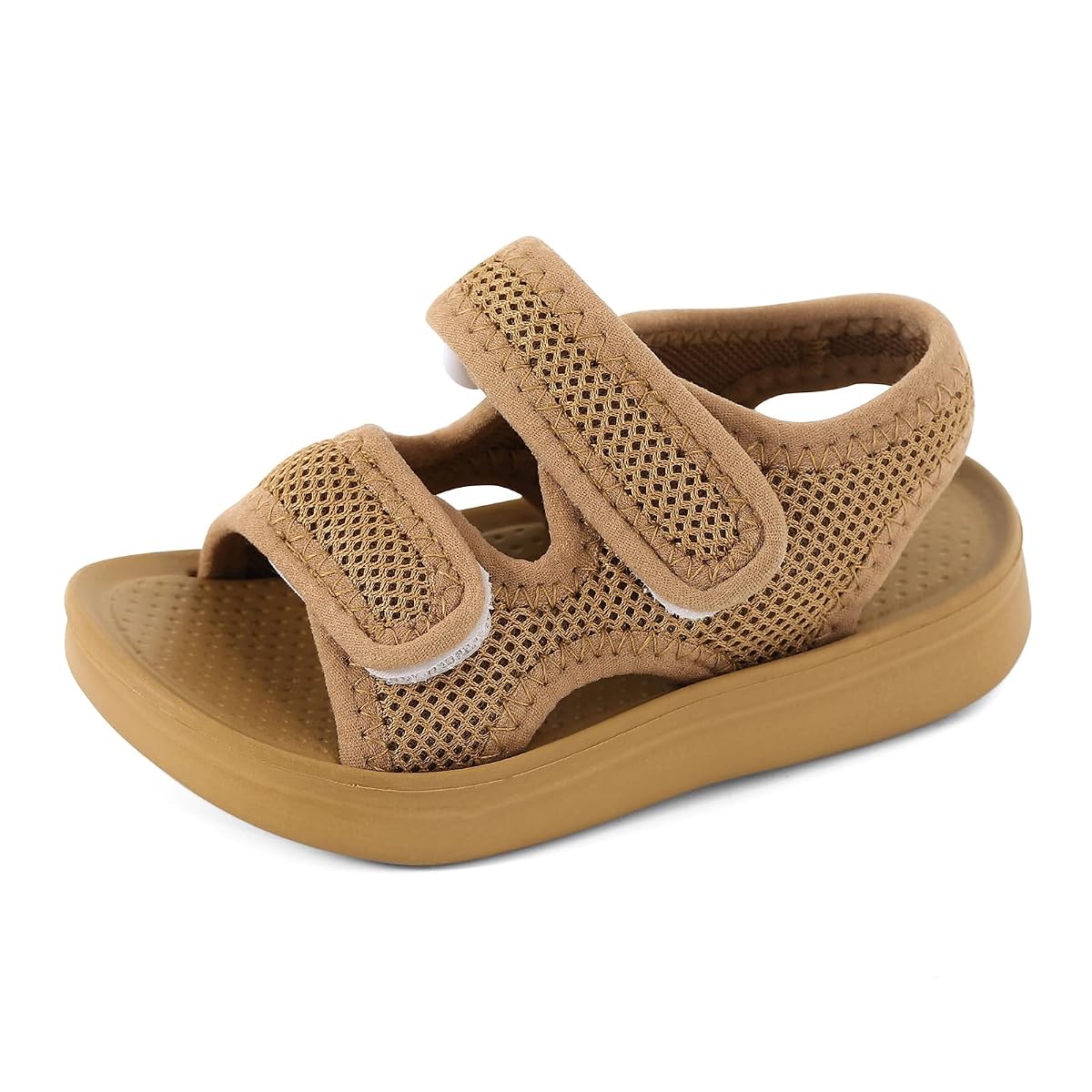 MK MATT KEELY Unisex dziecięce letnie sandały dla dziewcząt i chłopców, jednokolorowe, antypoślizgowe, buty do nauki chodzenia, buty do trekkingu, na plażę, EU 21-35