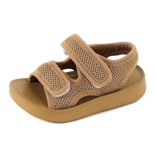 MK MATT KEELY Unisex dziecięce letnie sandały dla dziewcząt i chłopców, jednokolorowe, antypoślizgowe, buty do nauki chodzenia, buty do trekkingu, na plażę, EU 21-35