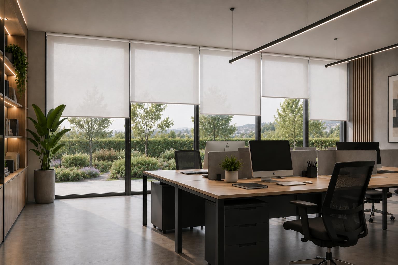 Estoralis BRAN -Tenda a Rullo Jacquard, 150 x 250 cm, Bianco