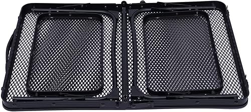 Miniatura 3 de ZHFEISY Mesa de parrilla plegable portátil para campamento mesa de malla de acero mesa auxiliar ligera para campamento 362 pulgadas de largo x 165