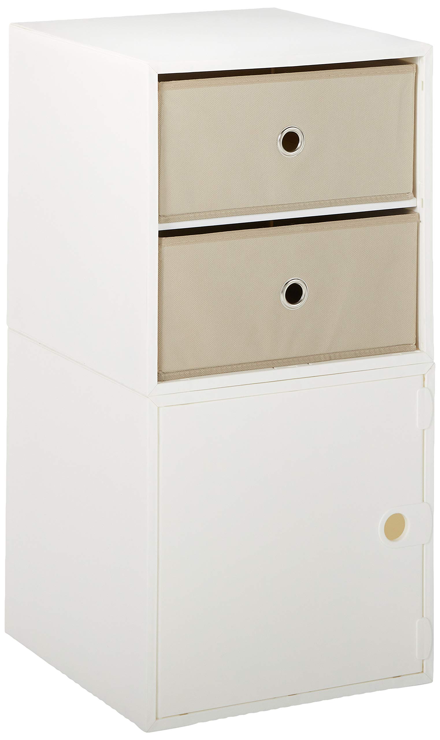 iCube 2-Drawer Nightstand (White)