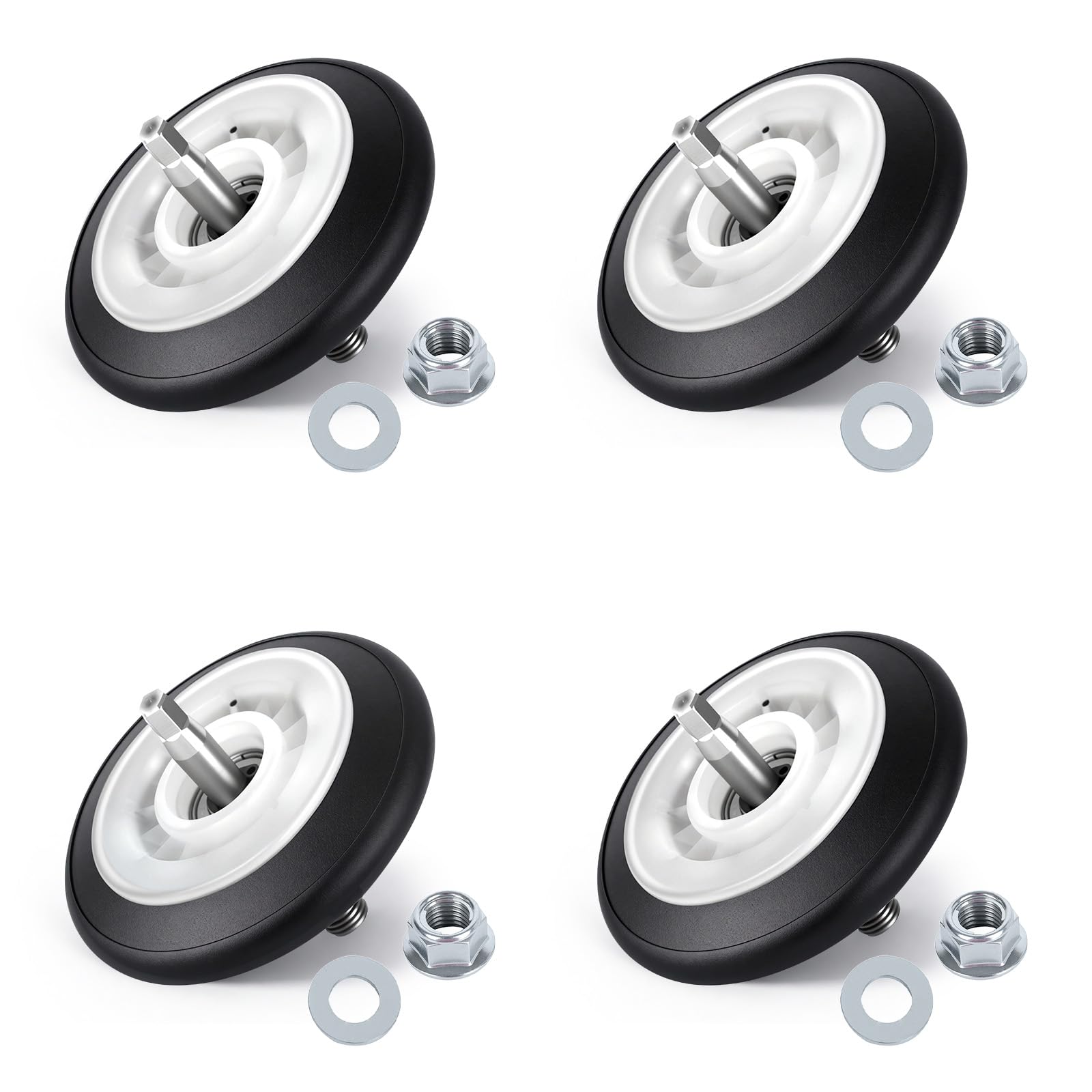4581EL2002L - Kit de rodillo de tambor con rodamiento de bolas mejorado para LG, Kenmore, sustituye a 4581EL2002C, AGM75510755, AP7220429, PS17269866, compatible con DLE3733W, DLE1501E