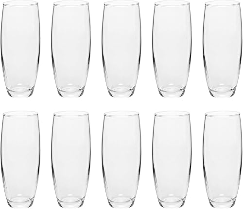 DISCOUNT PROMOS Juego de 10 copas de champán ARC sin tallo, 9 oz. - Cachet, cristalería, cócteles - transparente