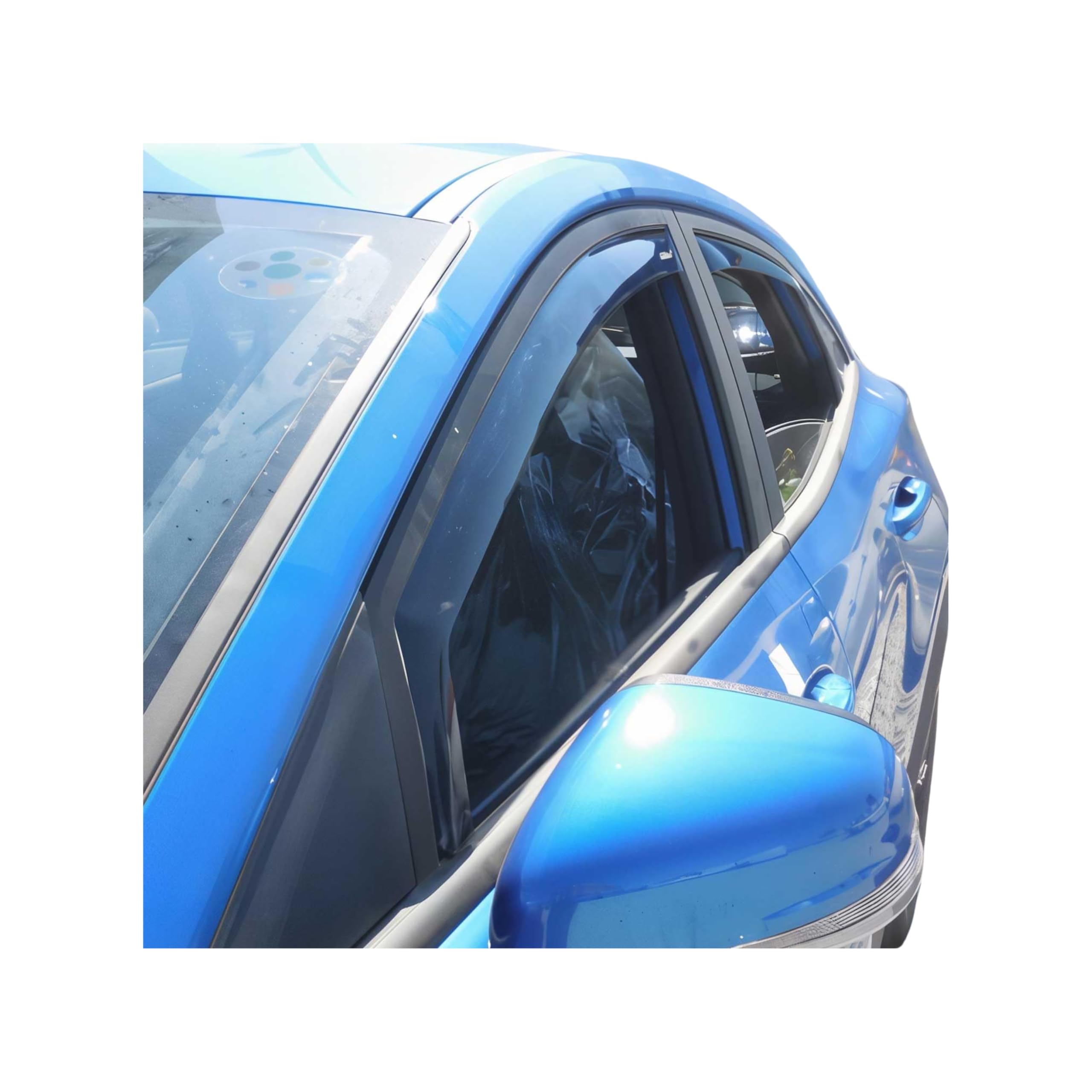 OMAC Windabweiser Regenabweiser kompatibel mit Ford Puma 2019-2026 Dunkel Acryl 4tlg