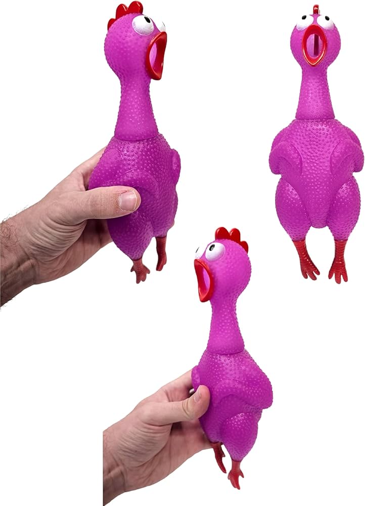 Amazon.com: Zugar Land Big Rubber Open Mouth No Noise Chicken