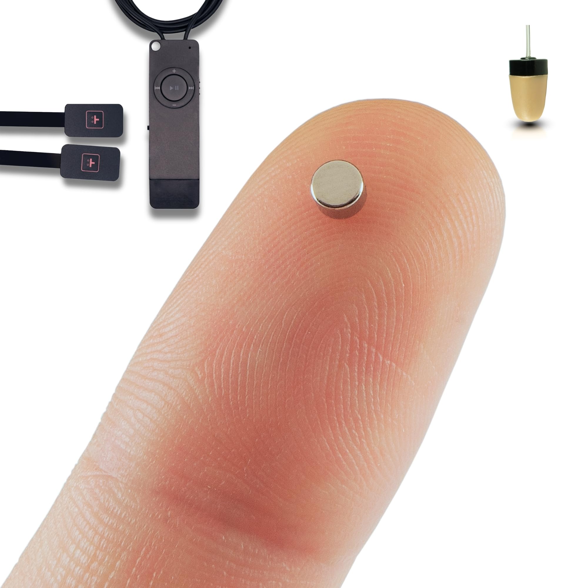 PingaOculto Spy Earpiece Wireless Earphones Invisible Hidden Mini Headset Exam MP3 for Recordings with Footswitches - Secret Earphone Micro Ear Cheating (Spy Earpiece Nano V2 + Vip Pro SuperMini)