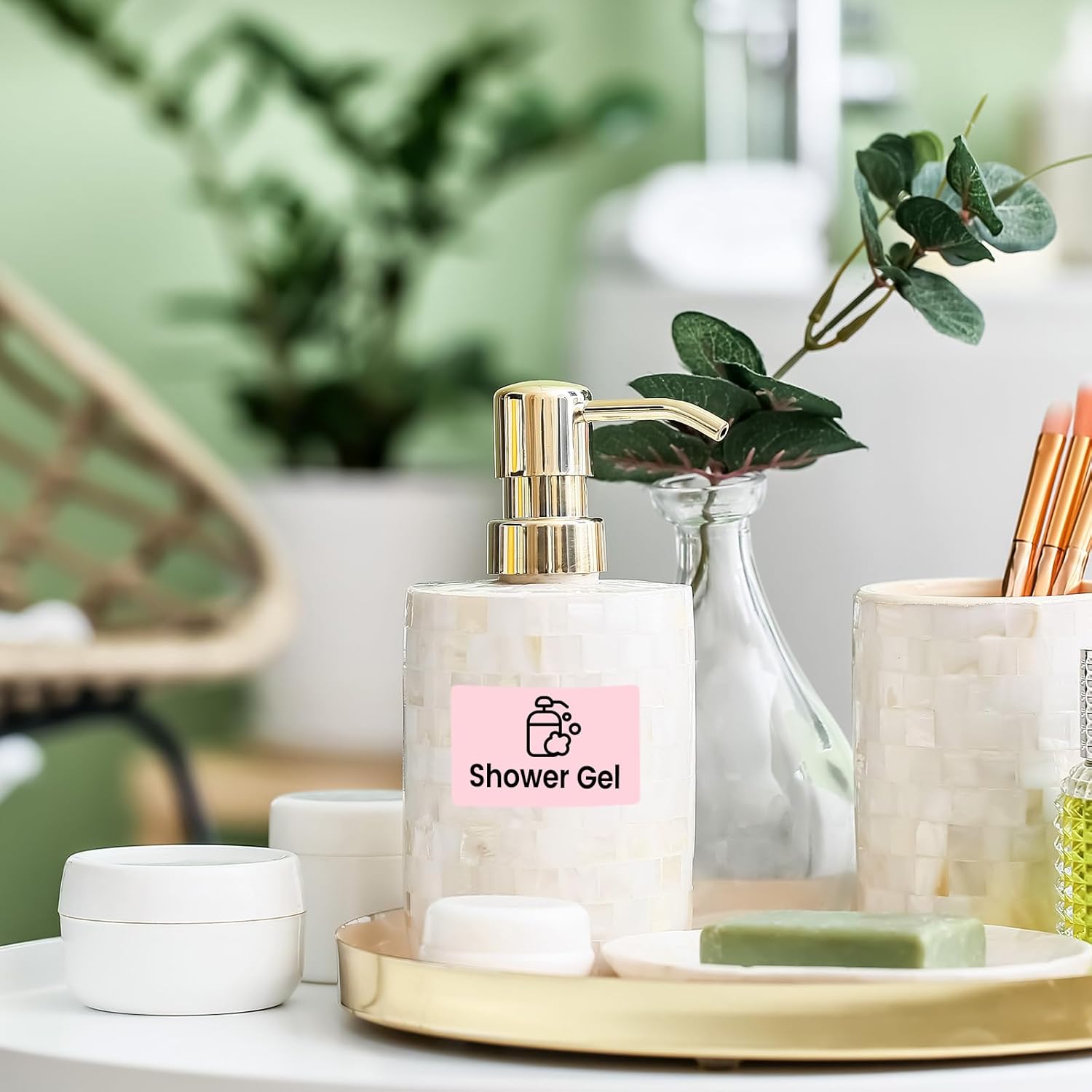 2.25x1.25 Inch Thermal Labels Pink, Holographic Sliver Barcode Thermal Labels for Thermal Printer and Small Business, Multi-Purpose Rectangle Stickers, 500 Sheets/Roll - Image 9