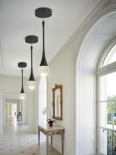 Miniatura 3 de Lámparas colgantes modernas para cocina, lsland LED regulables, lámpara de techo de cristal, iluminación colgante para comedor, pasillo, bar, sala