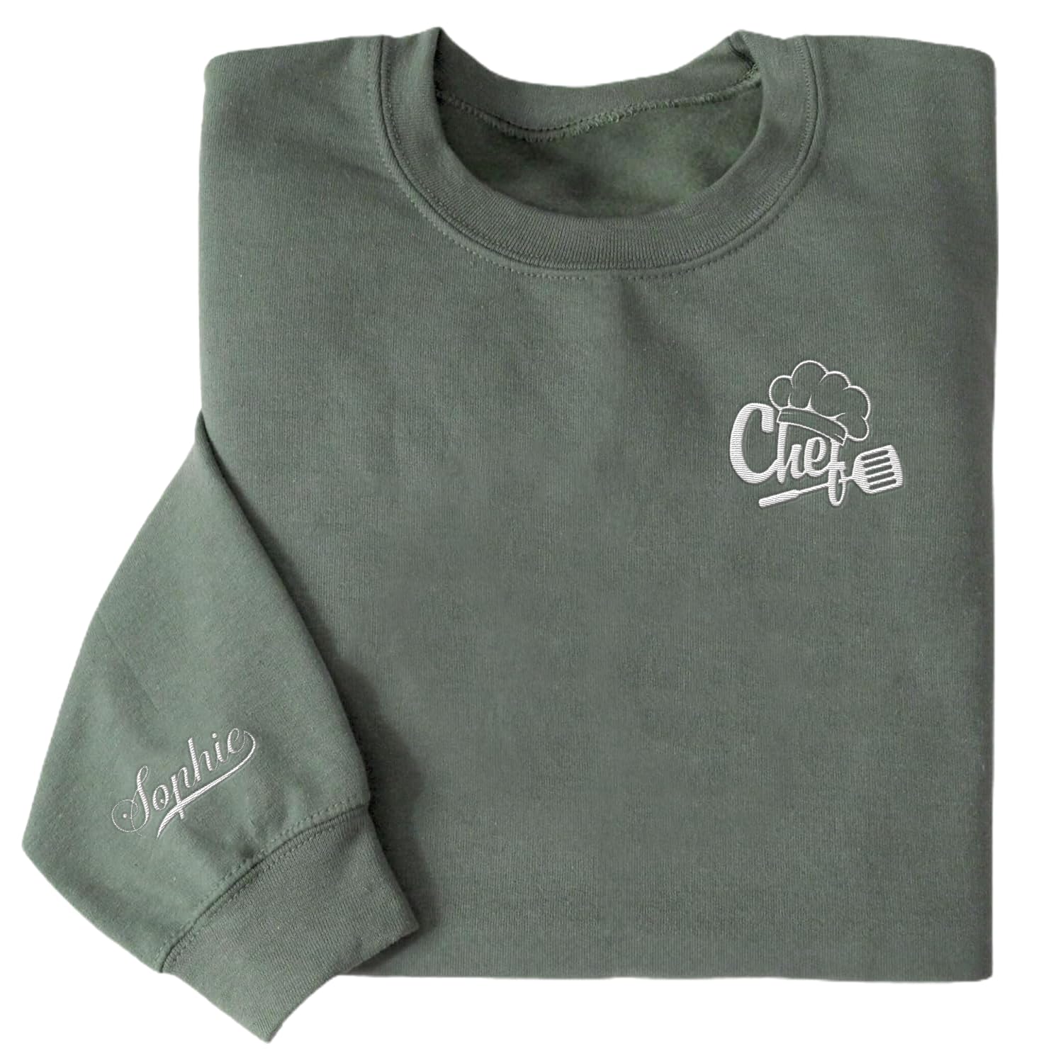 Personalized Embroidered Chef Sweatshirt, Chef Crewneck Sweatshirt Hoodie, Chef Tool Chef Shirt Gift For Men & Women (Cotton, C3)