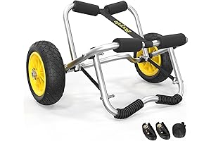 Bonnlo Kayak Cart-A Unparalleled Kayak Transport Solution with Premium No-Flat Airless Tires Wheels