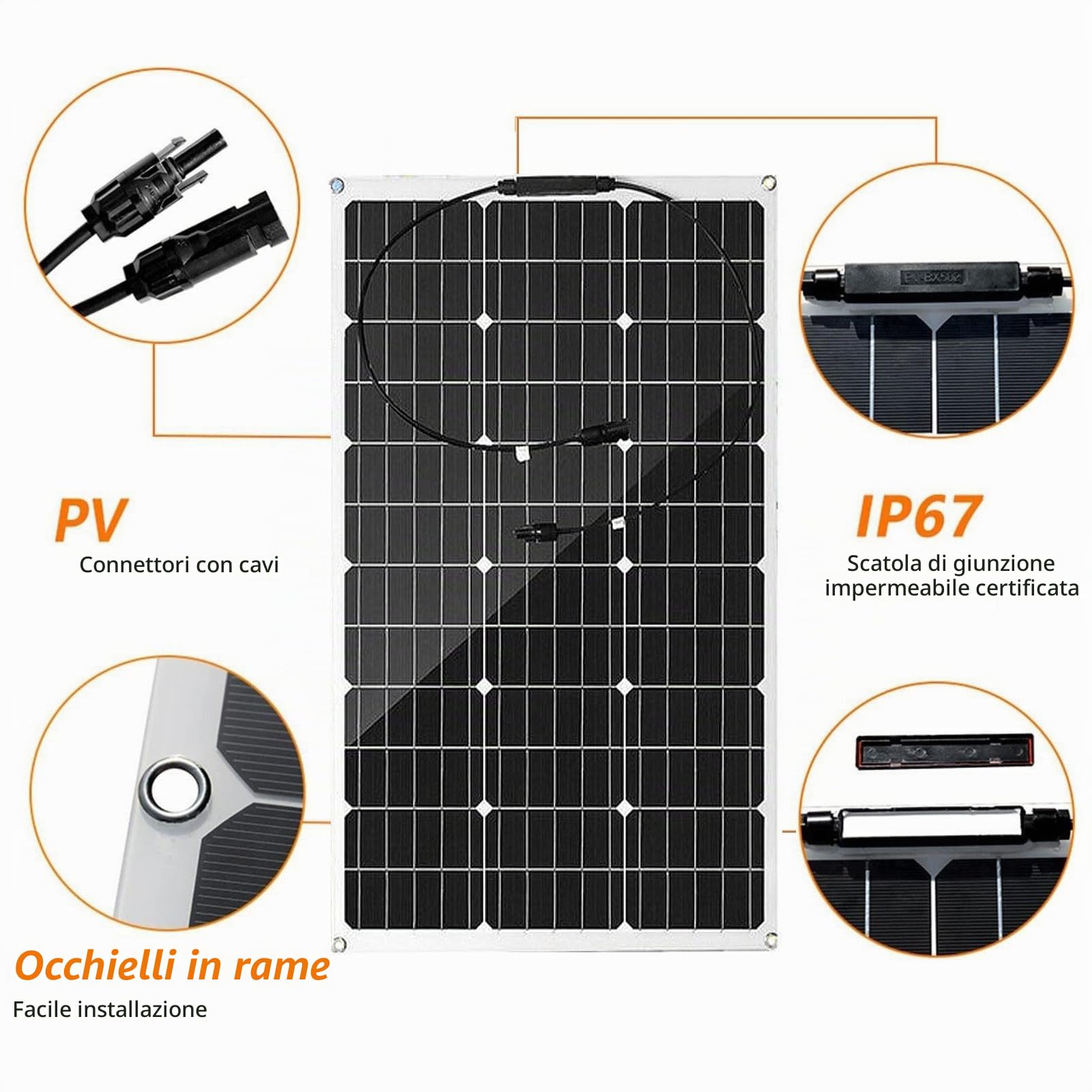 2 Pz 350 Watt 12-24 Volt (700W) Flessibile Pannello Solare Monocristallino Leggero Impermeabile con 40A Regolatore Di Carica per Rv, Barche, Cabina, Tetti, Superfici Curve, 2 Pz/2Pcs