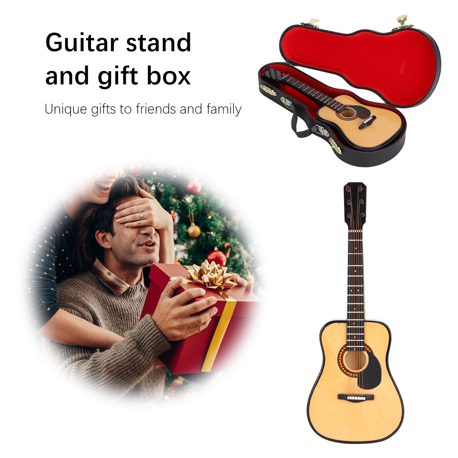 Modelo de Guitarra en Miniatura de 20 cm, para Amantes de la música para Decoración de Modelos Decoración de Oficina en Casa