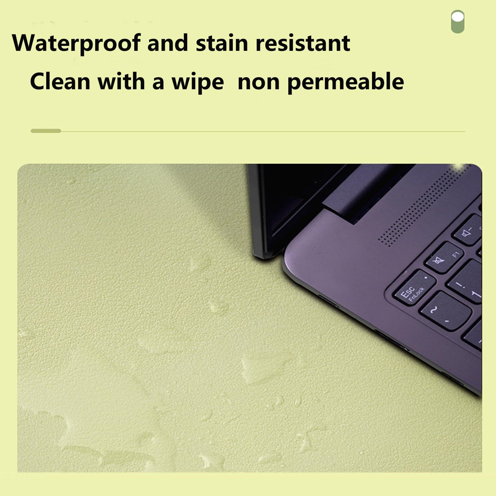 Sottomano da Ufficio Tappetino Tappetino Scrivania Tappetino ScritturaPad per Scrivania Multifunzionale in Pelle PU Tappetino Grande Impermeabile per Ufficio e Casa (Verde)(White,90 * 160cm)