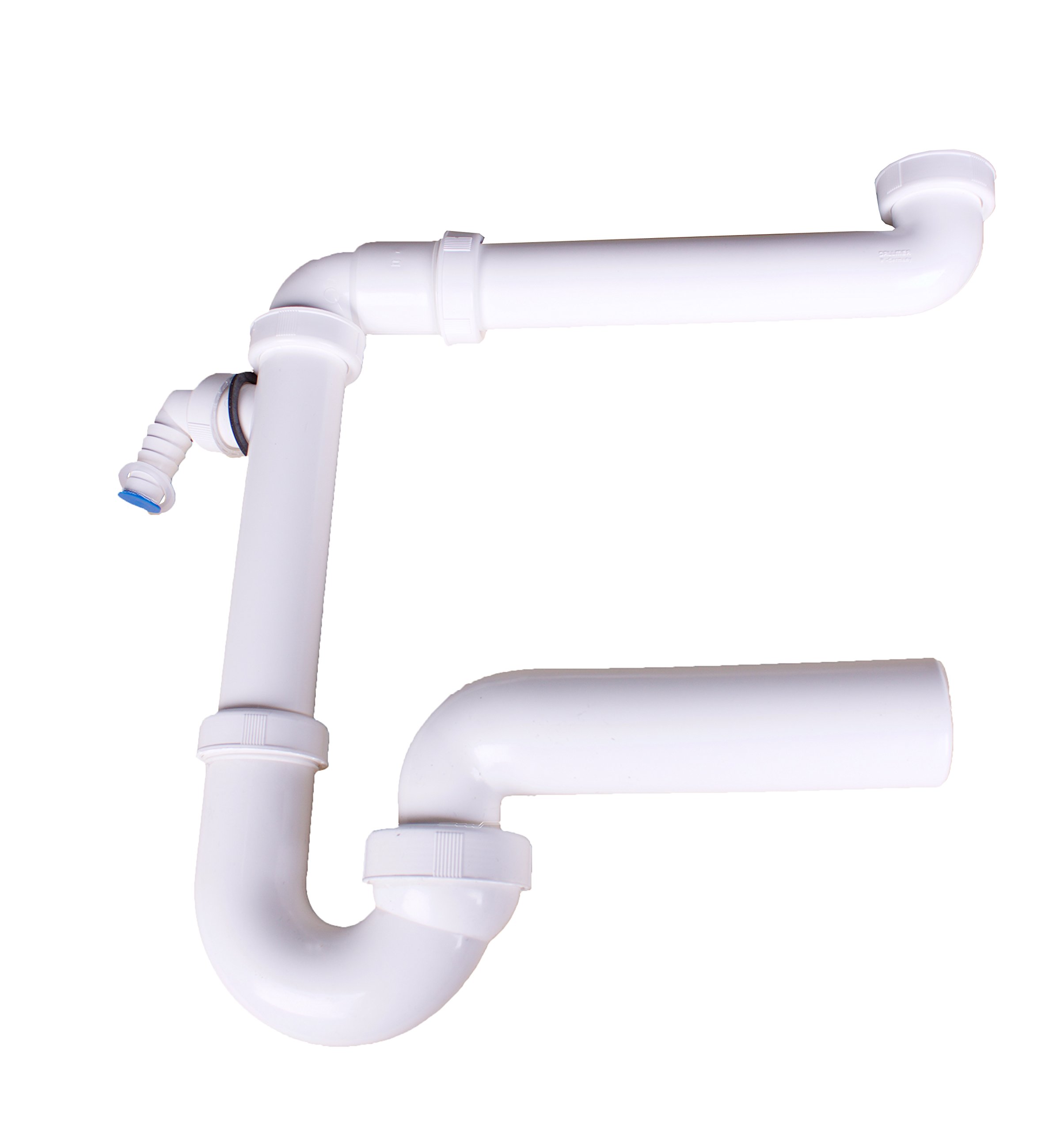 'DALLMER Sifone salvaspazio 121, 1 ½ x DN 40/DN 50, 1 pezzi, 040237