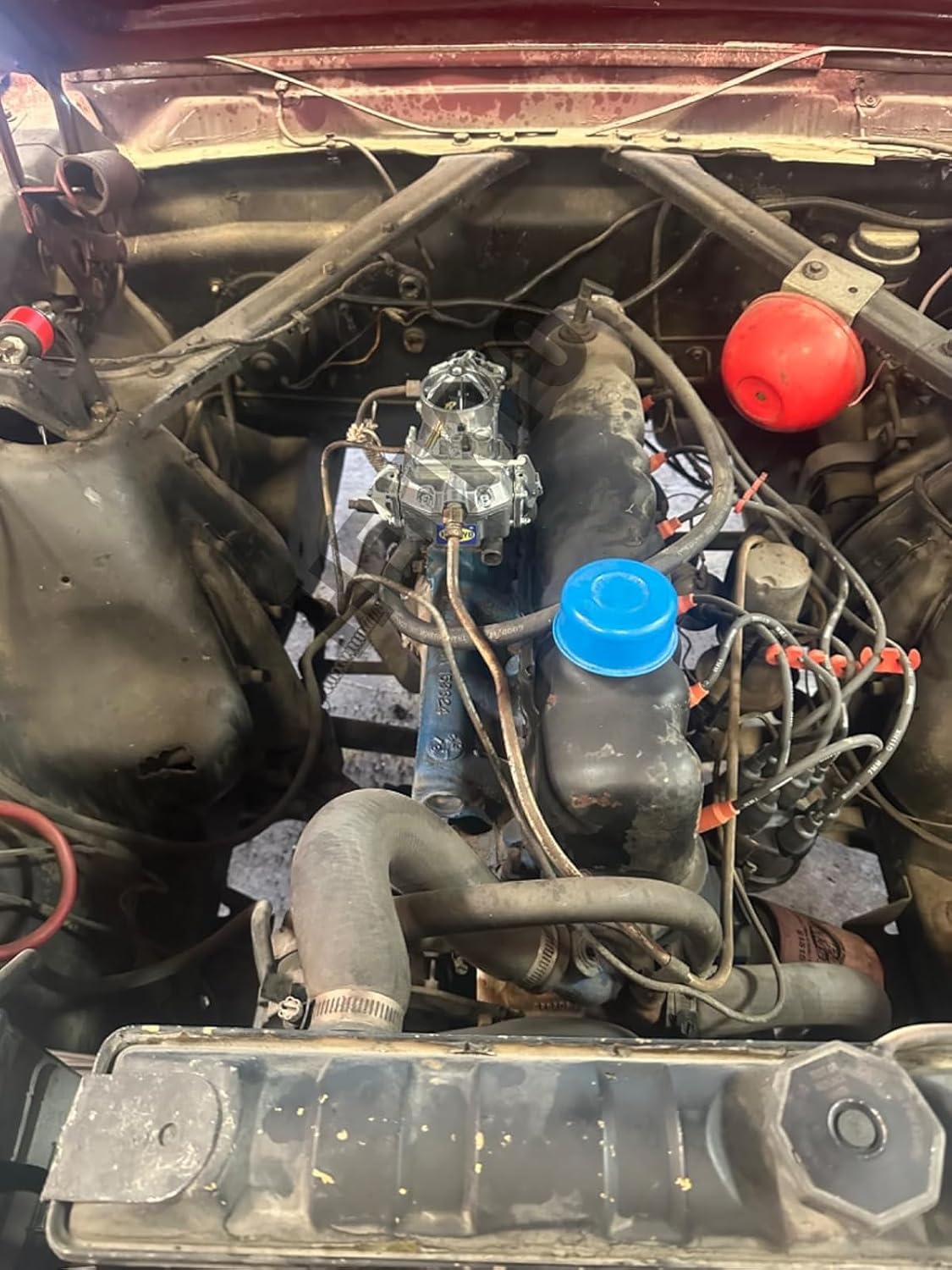 Autolite 1100 1 barrel Carburetor installed at 1963-1968 Ford Mustang Falcon Comet 170 & 200 Cid Inline 6 Cylinder Engines Automatic hot air choke