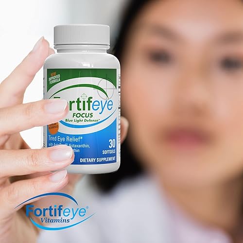 Miniatura 8 de Fortifeye Focus - Suplemento para el cuidado de los ojos  Triple carotenoide que incluye astaxantina, luteína y zeaxantina  30 cápsulas de cápsulas