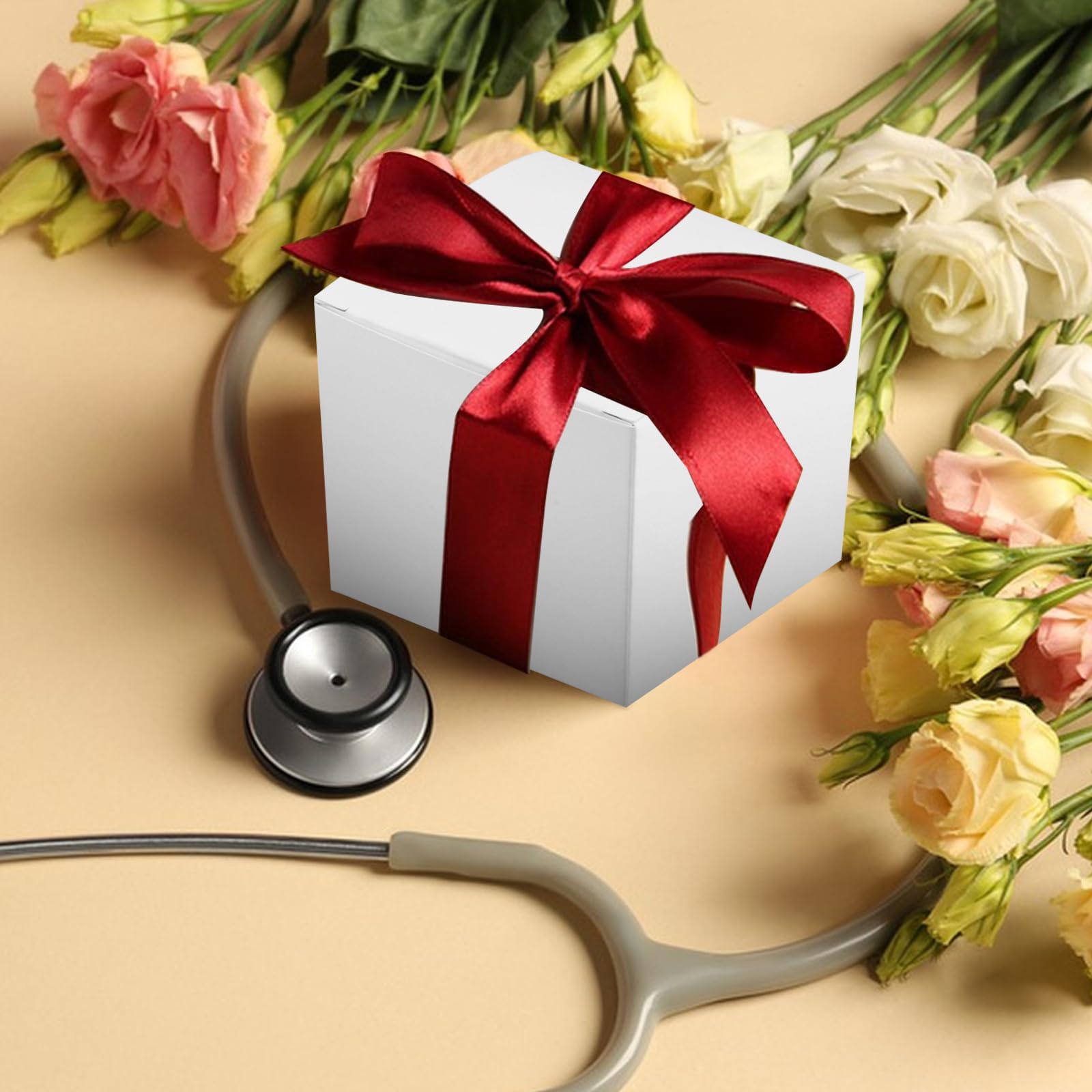 Lot De 10 Petites Boîtes En Carton Pour Communion Bleu Blanc 8 X 6,5 X