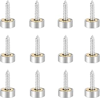 Viti Copri Chiodo Con Copertura Acciaio Inox Viti Copri Chiodo Chiodi Con Cappuccio Decorativo Set 12 Pezzi Utilizzat per Fissare il Chiodo Decorativo Della Copertura Della Vite Dello Specchio Bagni