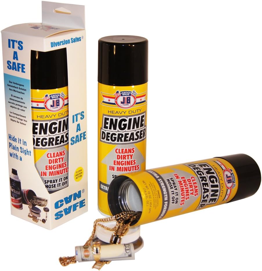 JB ENGINE DEGREASER Diversion Stash Can Safe – Hide in Plain Site