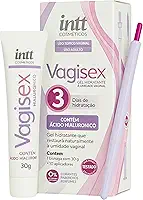 Intt Vagisex Gel Hidratante Vaginal Com Ácido Hialurônico, 30g, Com 10 Aplicadores Descartáveis, 3 Dias de Hidratação, Uso Tópico Adulto