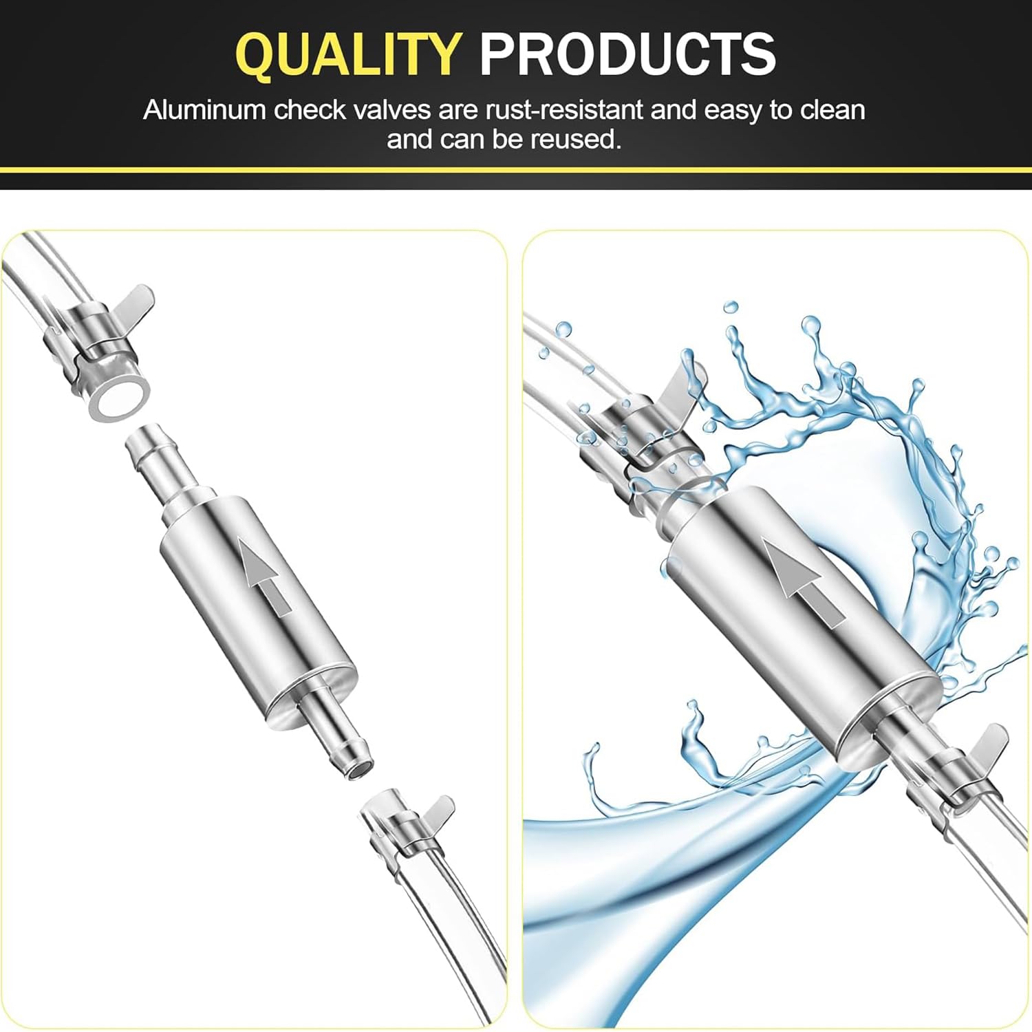 Greluma Tubo spurgo freni motocicletta,Kit di spurgo della valvola di ritegno unidirezionale con tubo e morsetto,Accessori universali motociclette,strumenti per spurgo per frizione e freno idraulico
