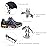 Crampons Ice Cleats Traction Snow Grips for Boots Shoes Women Men Anti Slip 19 Stainless Steel Spikes Safe Protect for Hiking Fishing Walking Climbing Mountaineering