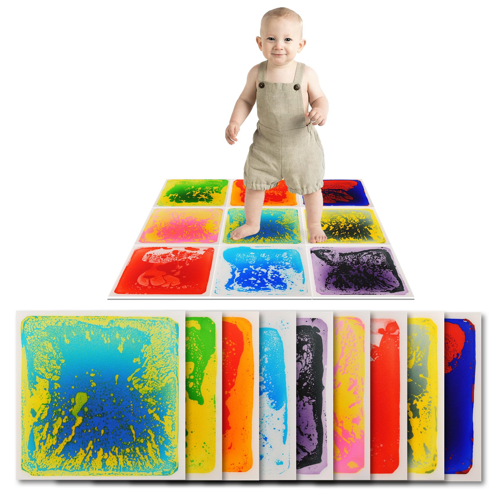 Amazon.com: Art3d Liquid Fusion Activity Play Mat for Kids, Pack