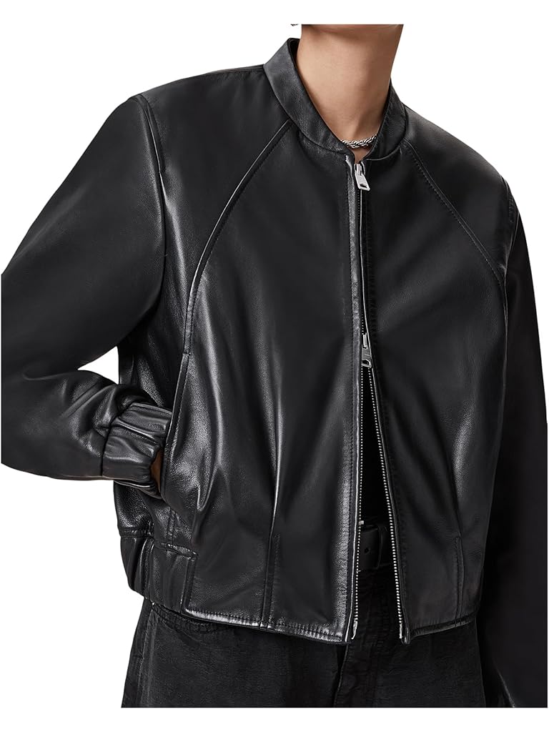 Black AllSaints Martina Bomber