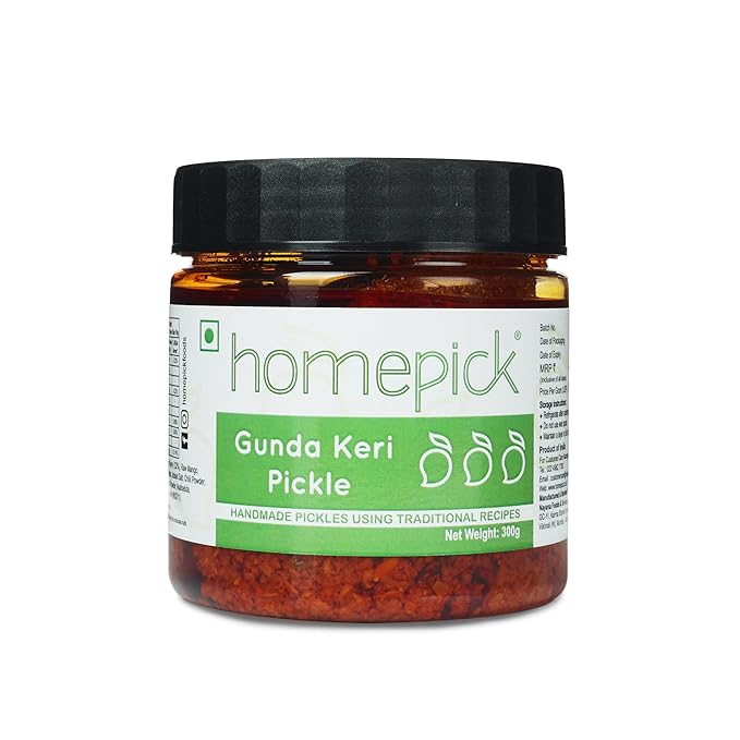 Homepick Gunda Keri Pickle 300g - Aam aur Gude ka Achaar - Mango and Gum Berry Pickle