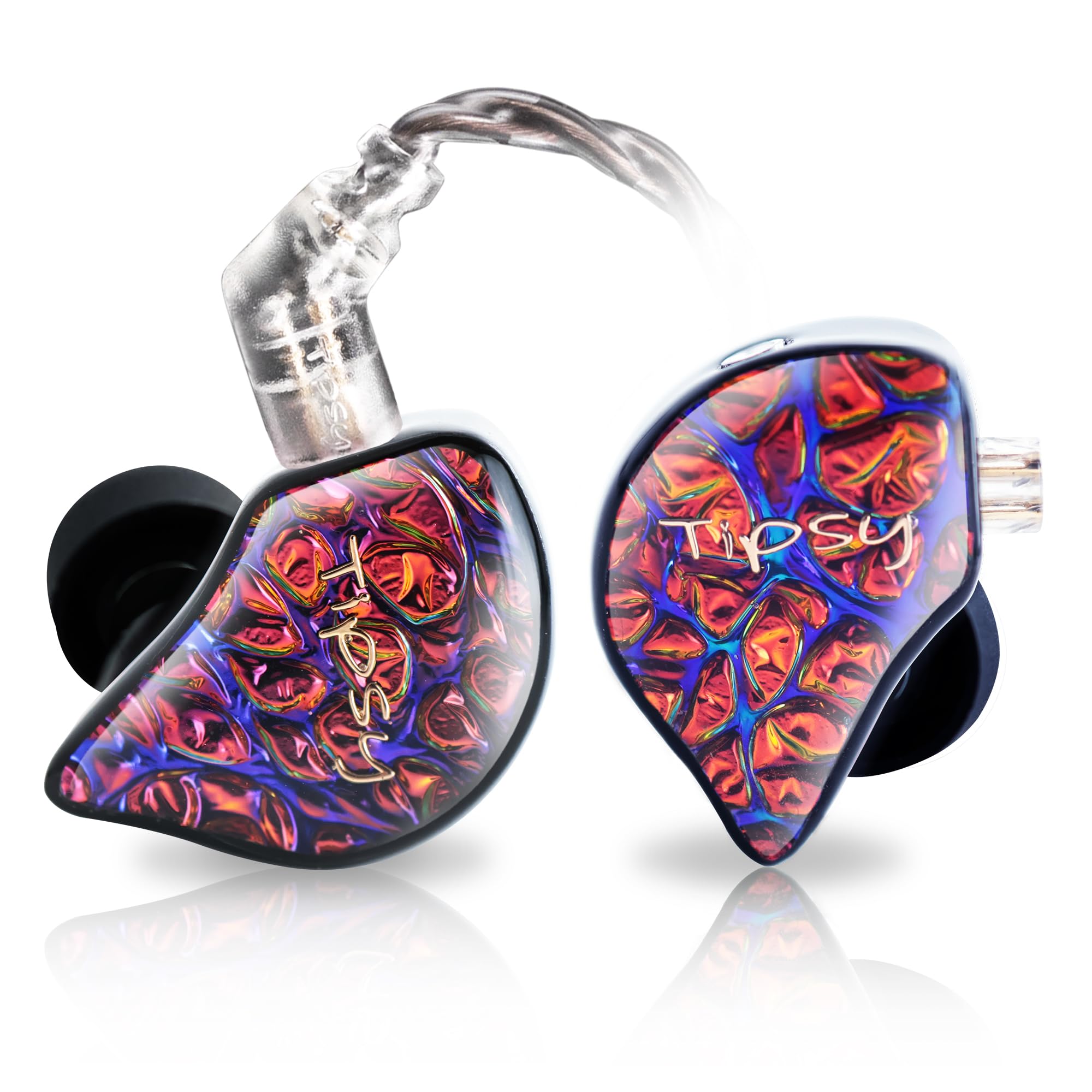 Tipsy M1 IEM dla audiofilów i gier, pierwsza na świecie membrana z włókna bambusowego, pojedyncza DD, przyjazna dla skóry osłona z żywicy, zdejmowany kabel 0,78 mm 2-biegunowy (bez