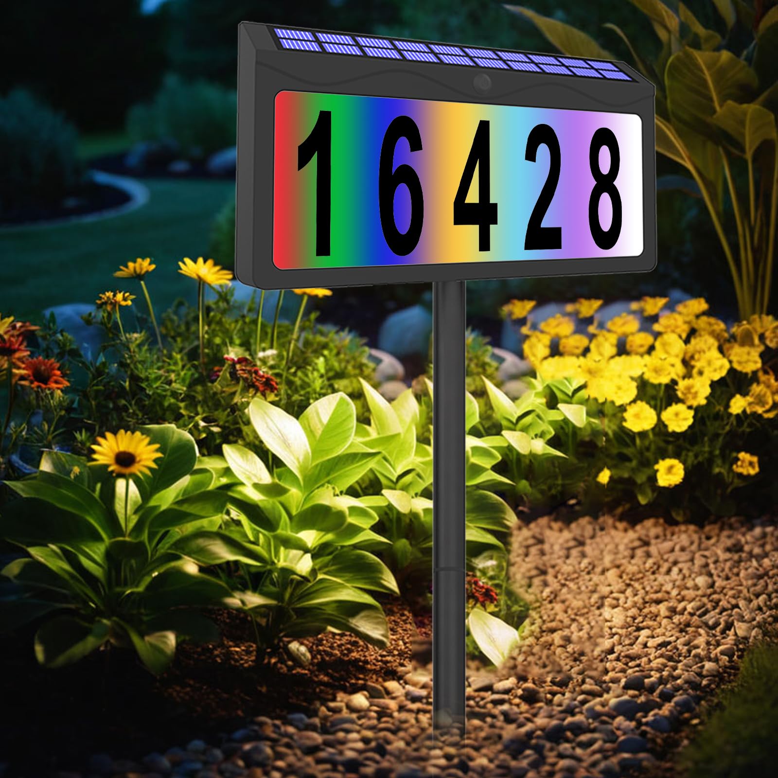 Amazon.com: Lxnuinxl Solar Lighted House Number Waterproof, 8