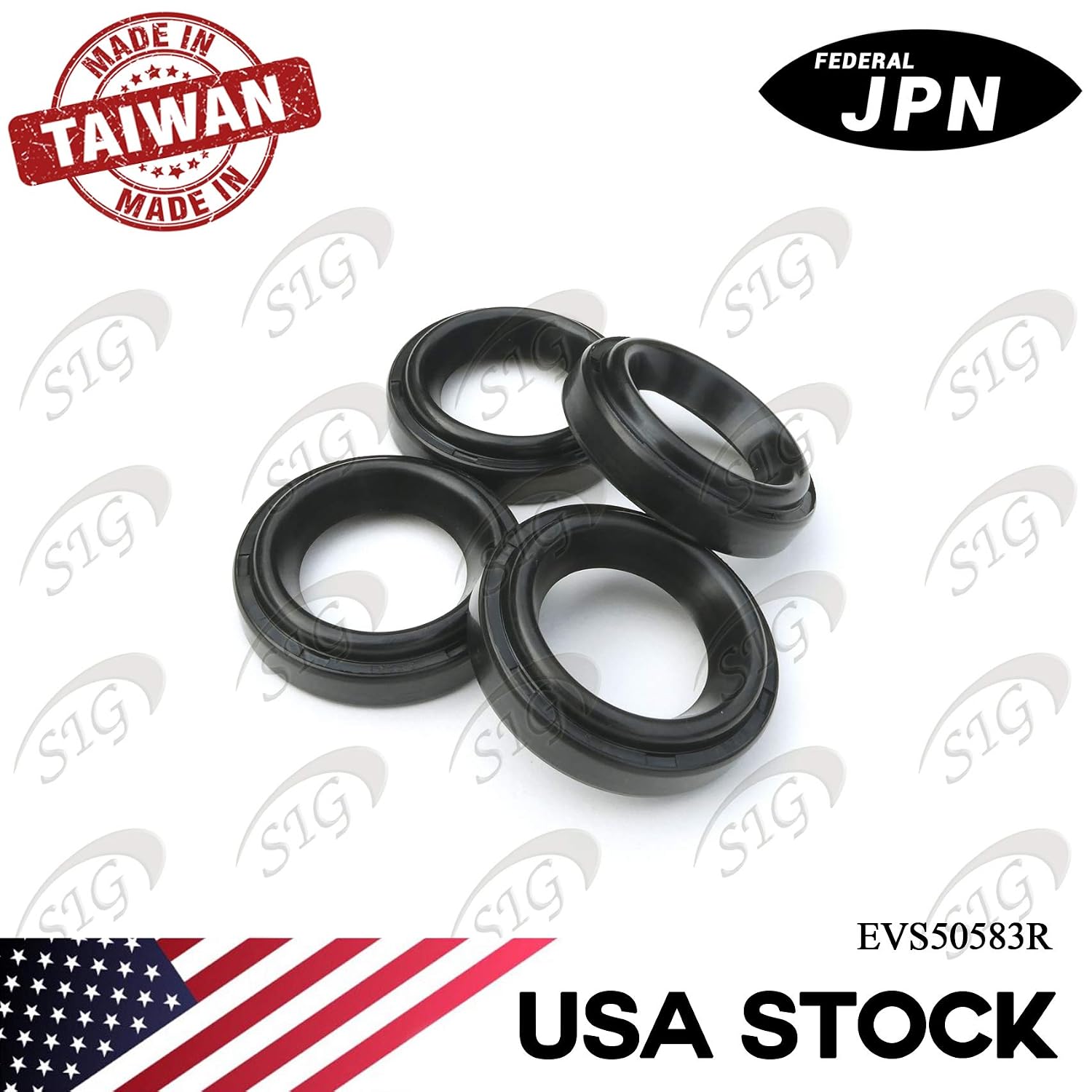 Engine Valve Cover Gasket Compatible with Hyundai & Kia Model Elantra & Tiburon & Tucson & Soul & Spectra & Spectra5 & Sportage with Engine Base 2.0L L4 1975cc (Rept# VS50583, 151010901) - EVS50583R