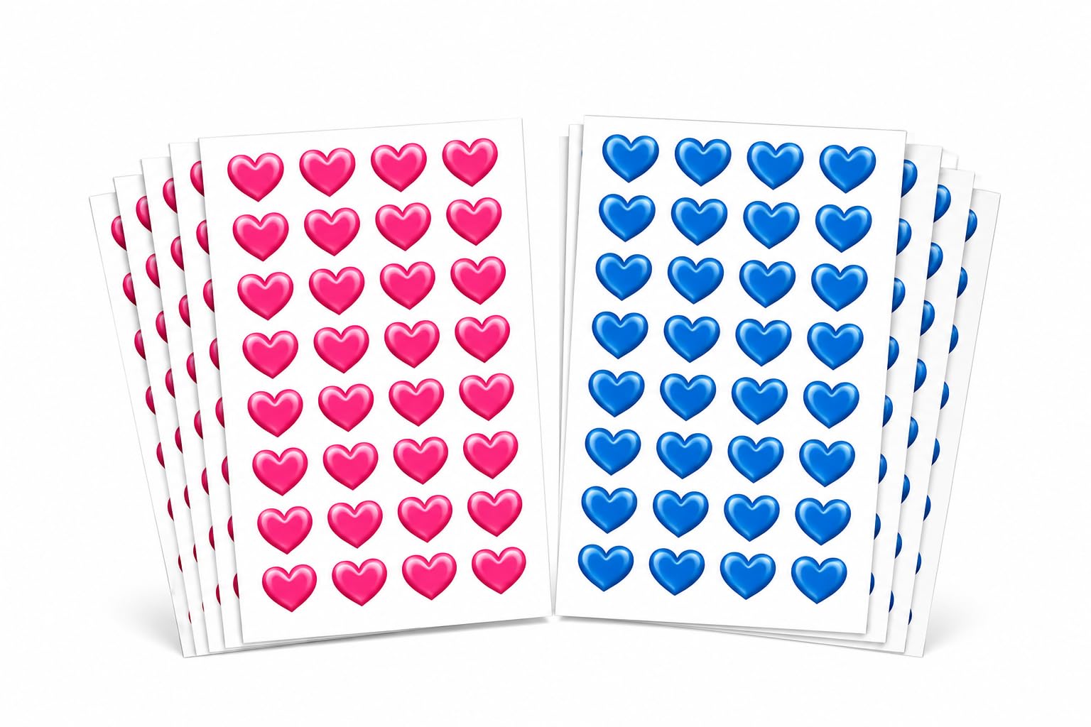 Pink & Blue Heart Voting Stickers (300 Pcs, 150 Pink & 150 Blue) – Party Game Stickers, Fun Event Voting Hearts for Celebration Boards & Decorations Premium Self-Adhesive Labels-image-21