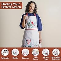 Vista 611 de Maison d' Hermine Delantal 100% de algodón para mujeres con bolsillo de cocina delantal de chef para hombres, decoración de Pascua