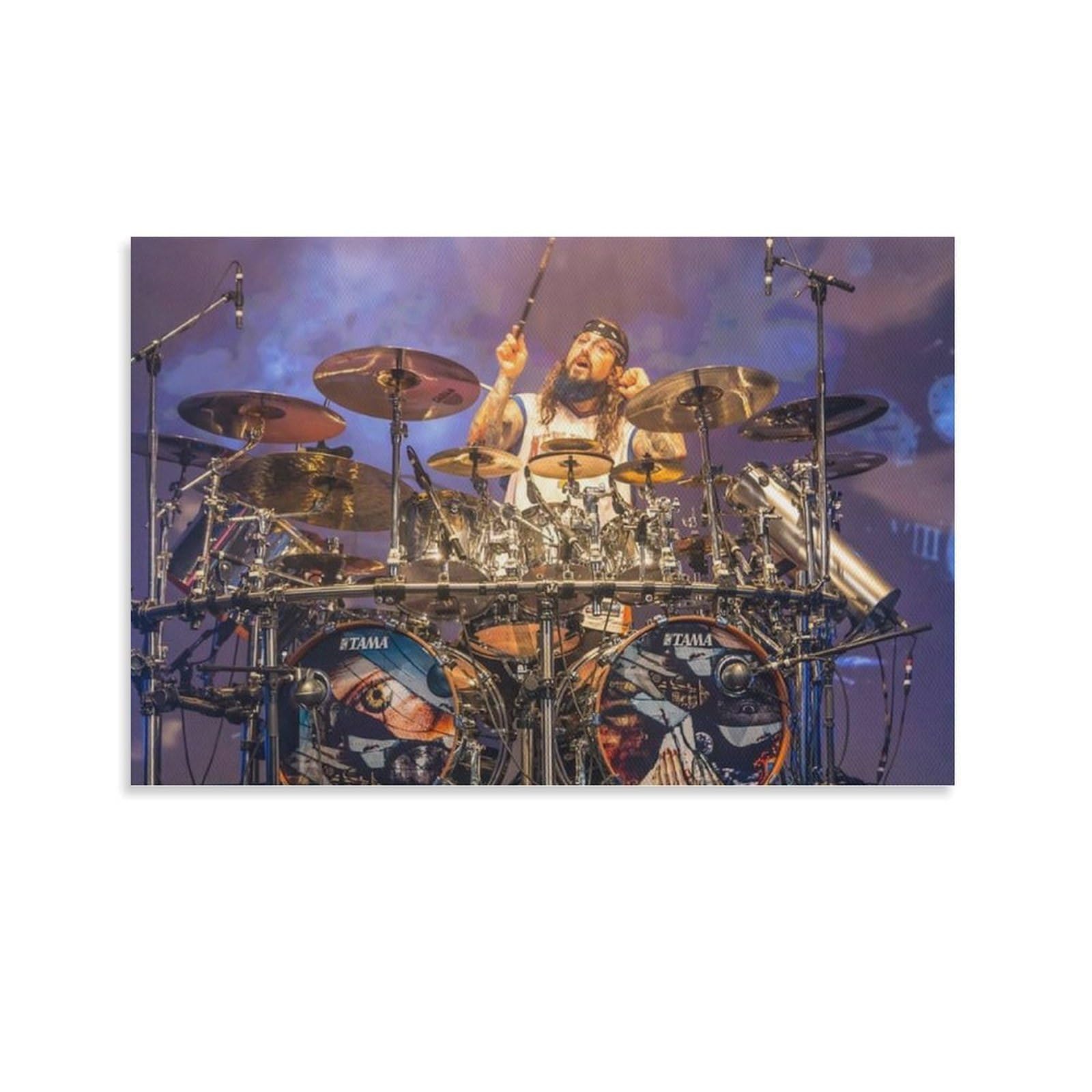 FCOIN Mike Portnoy Canvas Poster Canvas Art Poster And Wall Art Picture Print Modern Family Decor Posters 08x12inch(20x30cm)