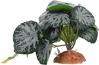 SEWOART Escalada Caixa Para Animais De Estimação Paisagismo Réptil Plantas Artificiais Habitat Plantas Plantas Suspensas Terrário Pequena Planta Falsa Tigelas De Peixe De Plástico