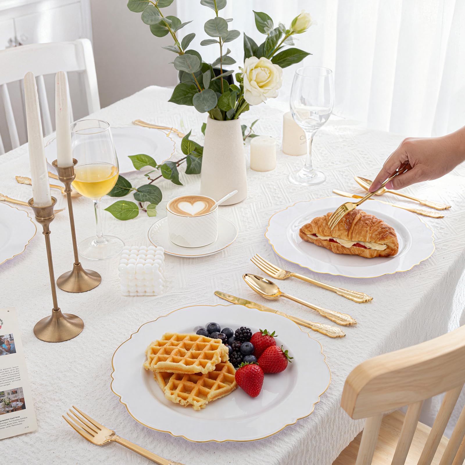Gold Disposable Cutlery Set - 300 Piece -5 Gold Disposable Cutlery Set - 300 Piece -5