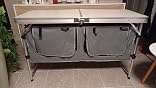 Ultrasport Campingschrank, Universal Camping Faltschrank, 3 Fächer