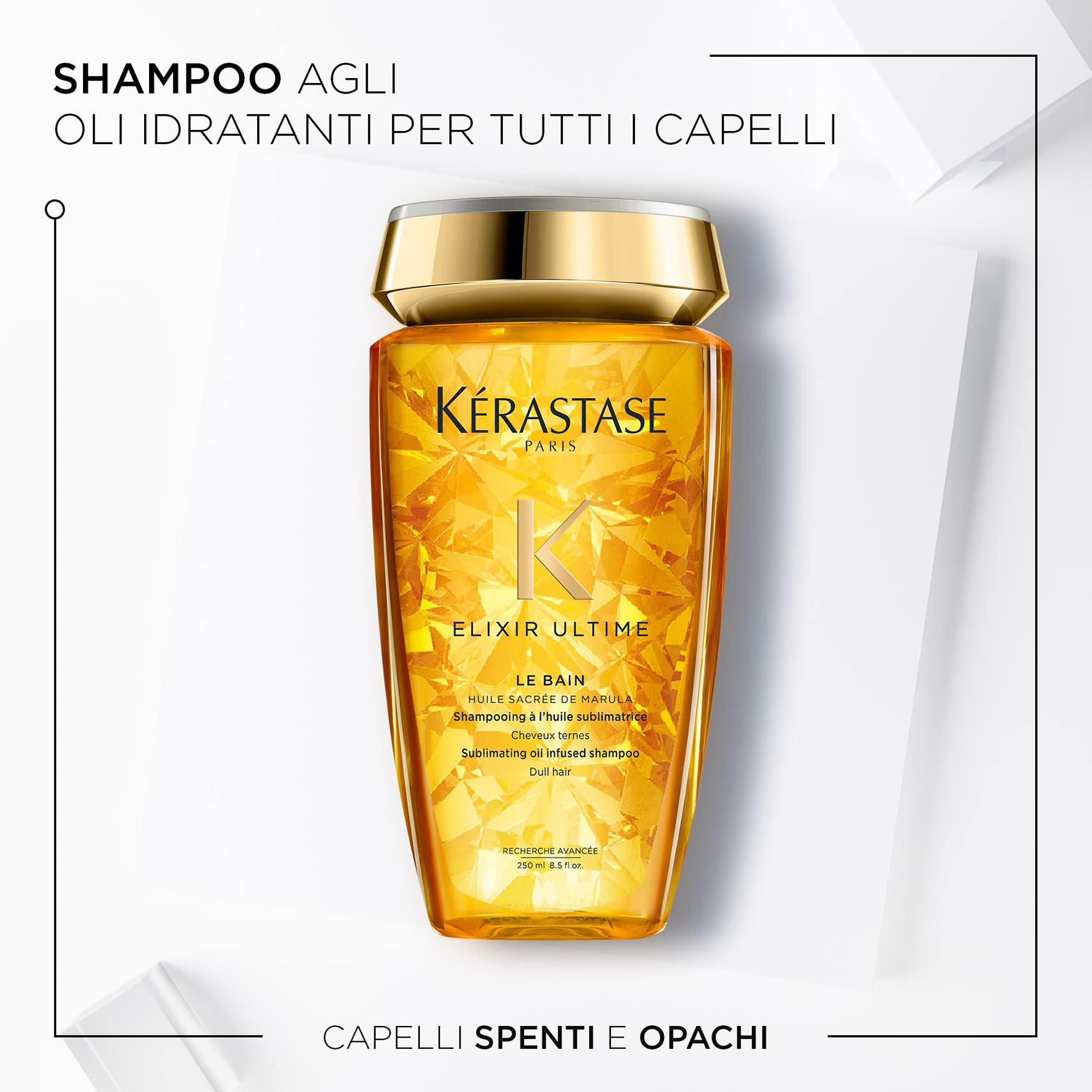 Kérastase | Elixir Ultime, Shampoo Nutriente & Idratante, Per Capelli Secchi & Spenti, 250 ml & Genesis, Spray Fortificante, Trattamento Termoprotettivo per lo Styling, Anti-Caduta