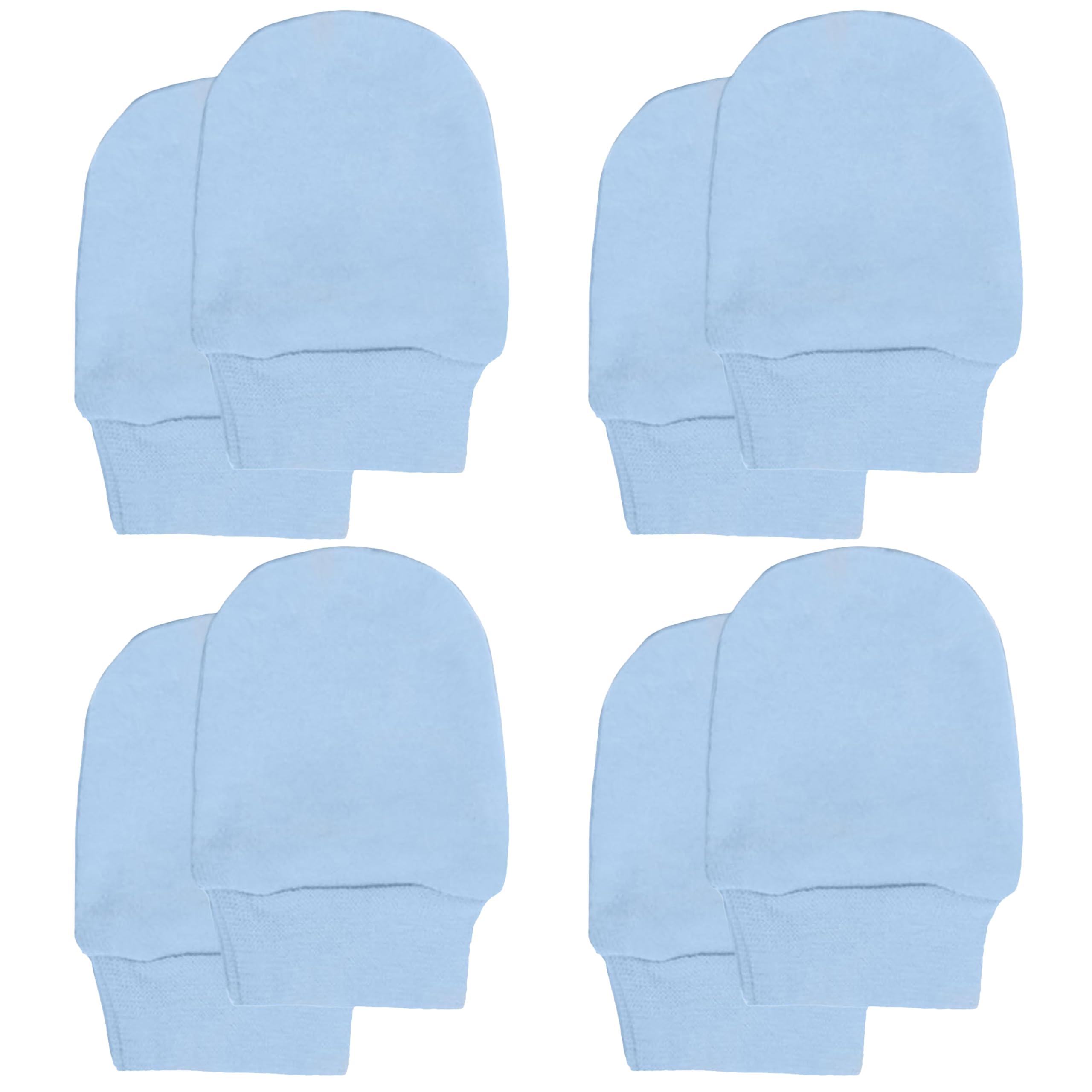 Soft Touch Baby Girls' Super Soft Anti-Scratch Mittens (White, 4 Packs) — view 11