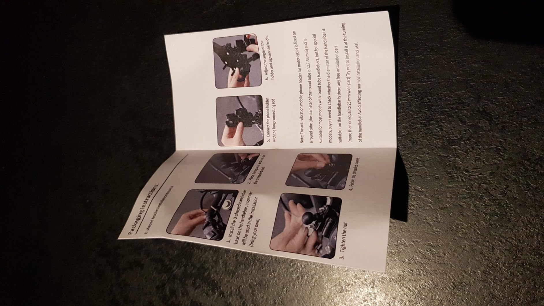 ROCKBROS Support Téléphone Vélo, Support Télephone Moto 360° Rotation, Porte Téléphone Guidon Anti-vibration Universel Pour VTT Moto Trottinette Scooter, Smartphone 4,5-7,2 Pouces