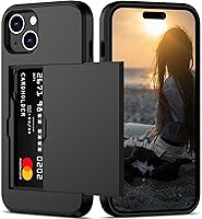Vista 1 de Nvollnoe Compatible con iPhone 15 Funda con ranura para tarjetas, resistente, protectora de doble capa, a prueba de golpes, ranura oculta