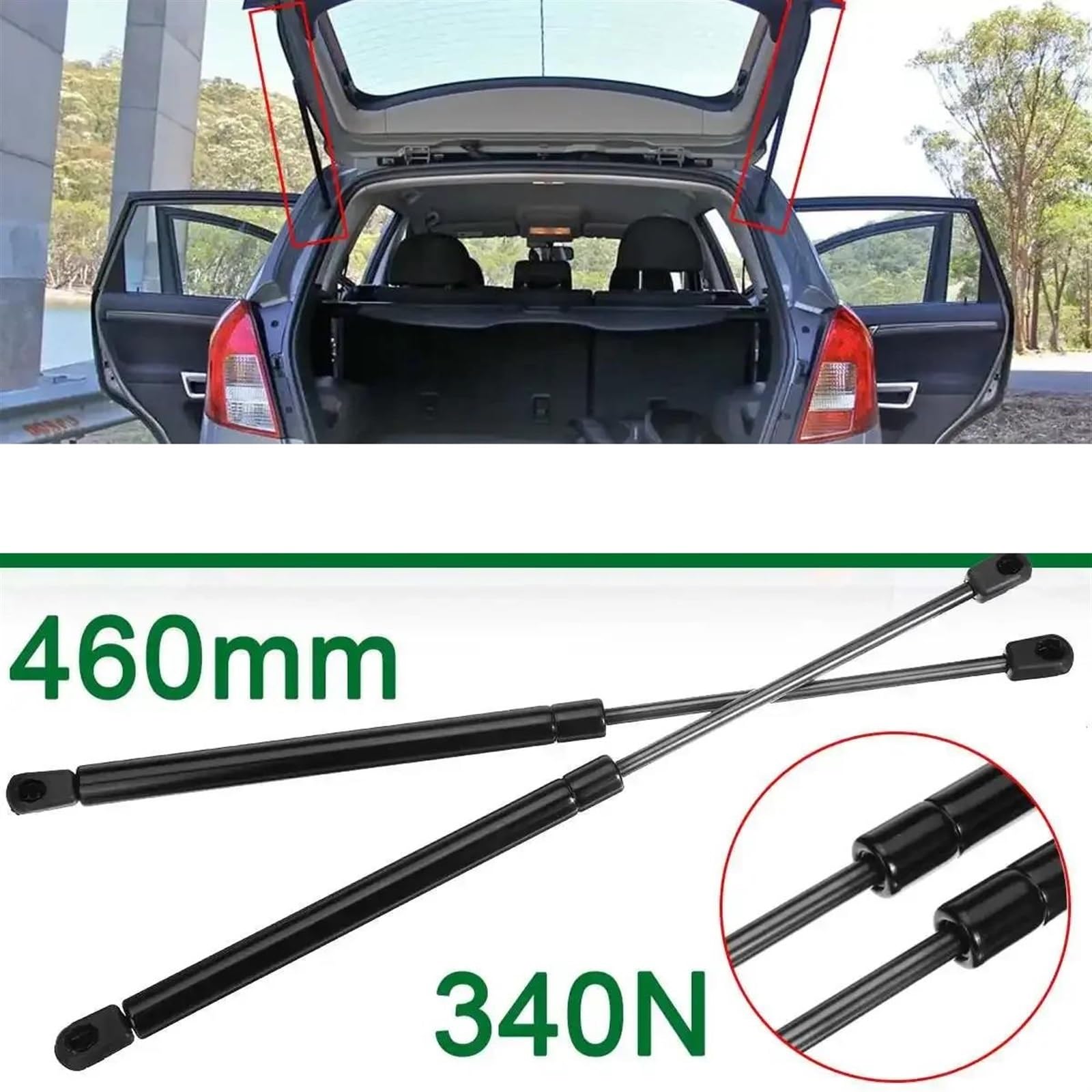 トランクダンパー ホールデン用キャプティバ用SX用CX用LX 2006 2007